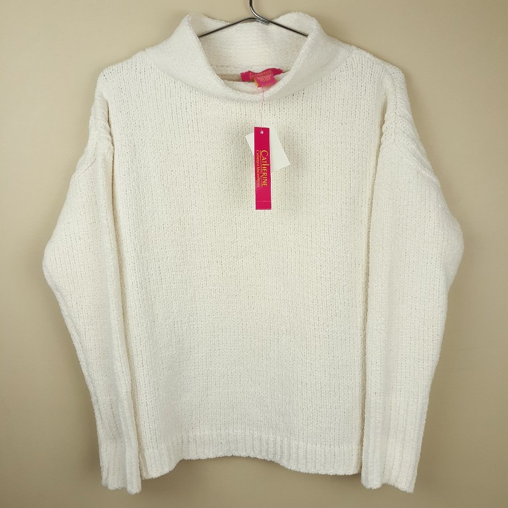 Catherine Malandrino Womens Chenille Sweater Sz M